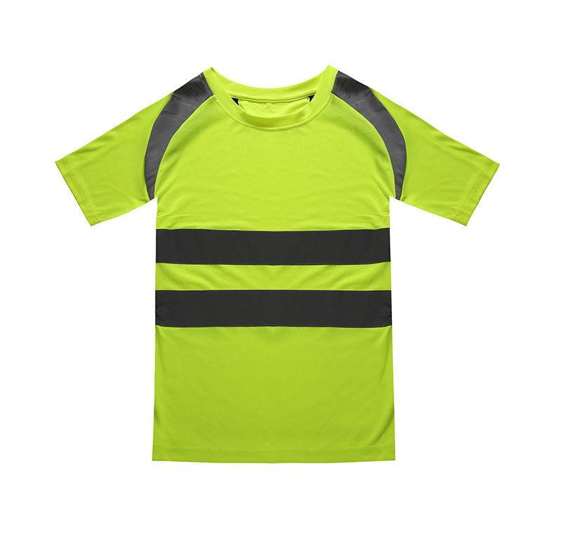 Wholesale round neck reflective t-shirt / high visibility t-shirt