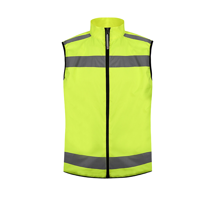 yellow 3m reflective safety running vest for road