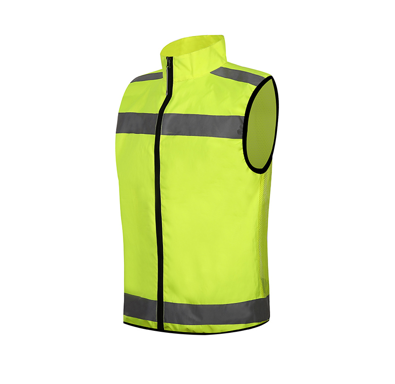 yellow 3m reflective safety running vest for road