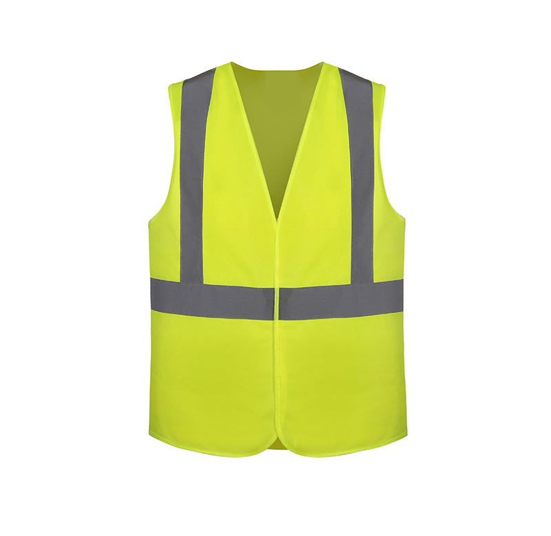 ANSI mesh fabric safety vest with pockets and zipper(Y102 safety vest)