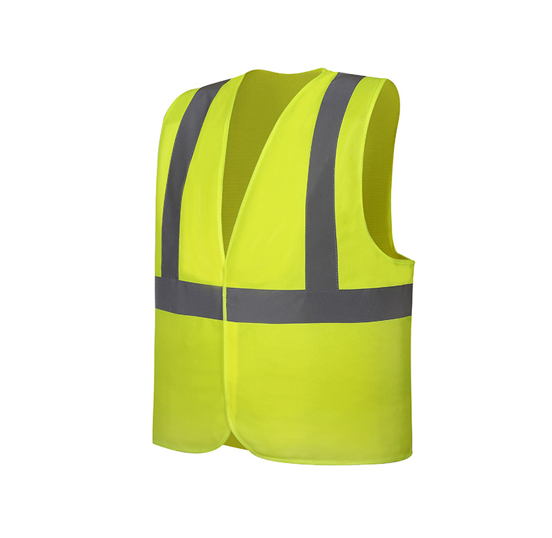 ANSI mesh fabric safety vest with pockets and zipper(Y102 safety vest)