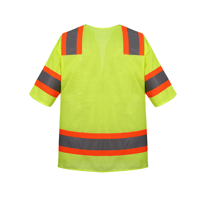 High Visibility Safety Vest with 4 pockets